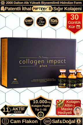 Dr.Sammy's Toz Kolajen Peptit 10.000 Mg Tip 1-3 Hidrolize Sığır Kolajeni | Pr...