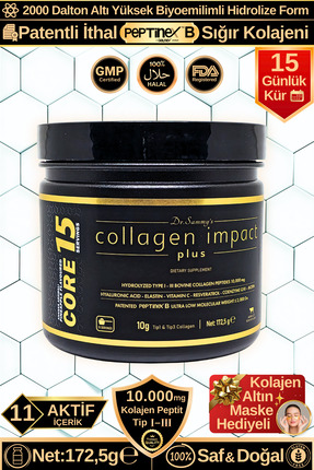 Dr.Sammy's Toz Kolajen Peptit 10.000 Mg Tip 1-3 Hidrolize Sığır Kolajeni | Co...