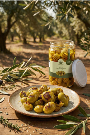 GURESSA Izgara Yeşil Zeytin 660 ml (Kahvaltılık & Mezelik)
