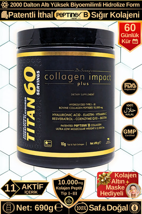 Dr.Sammy's Toz Kolajen Peptit 10.000 Mg Tip 1-3 Hidrolize Sığır Kolajeni | Ti...