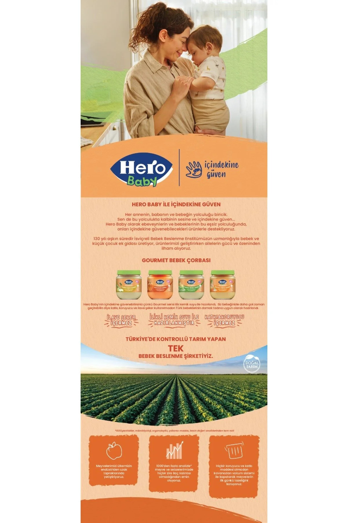 Hero Baby Gourmet Havuçlu Pirinçli Kavanoz Mama 120g x6 fotoğrafı 6 (önizleme)