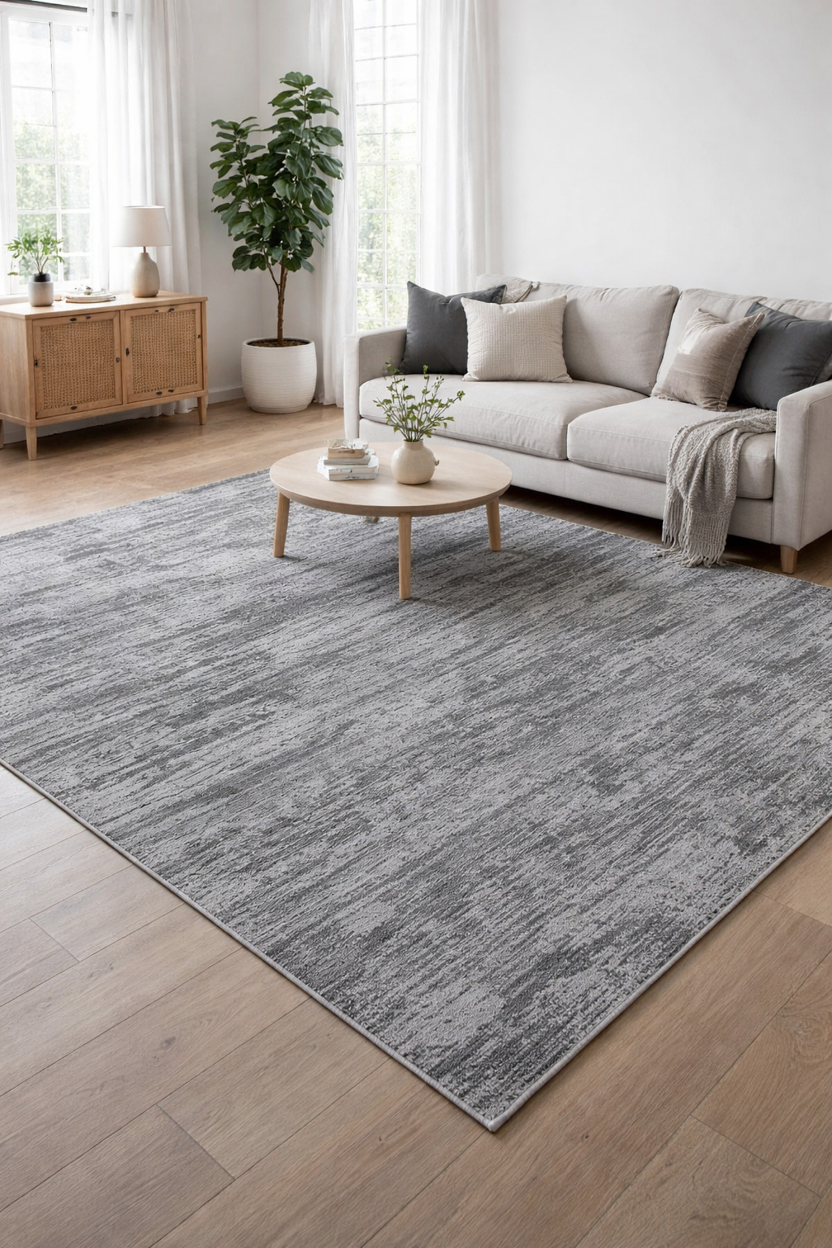 Digital Anti-Slip Washable Dark Gray Living Room Rug Kitchen Rug Aisle Rug Carpet Runner