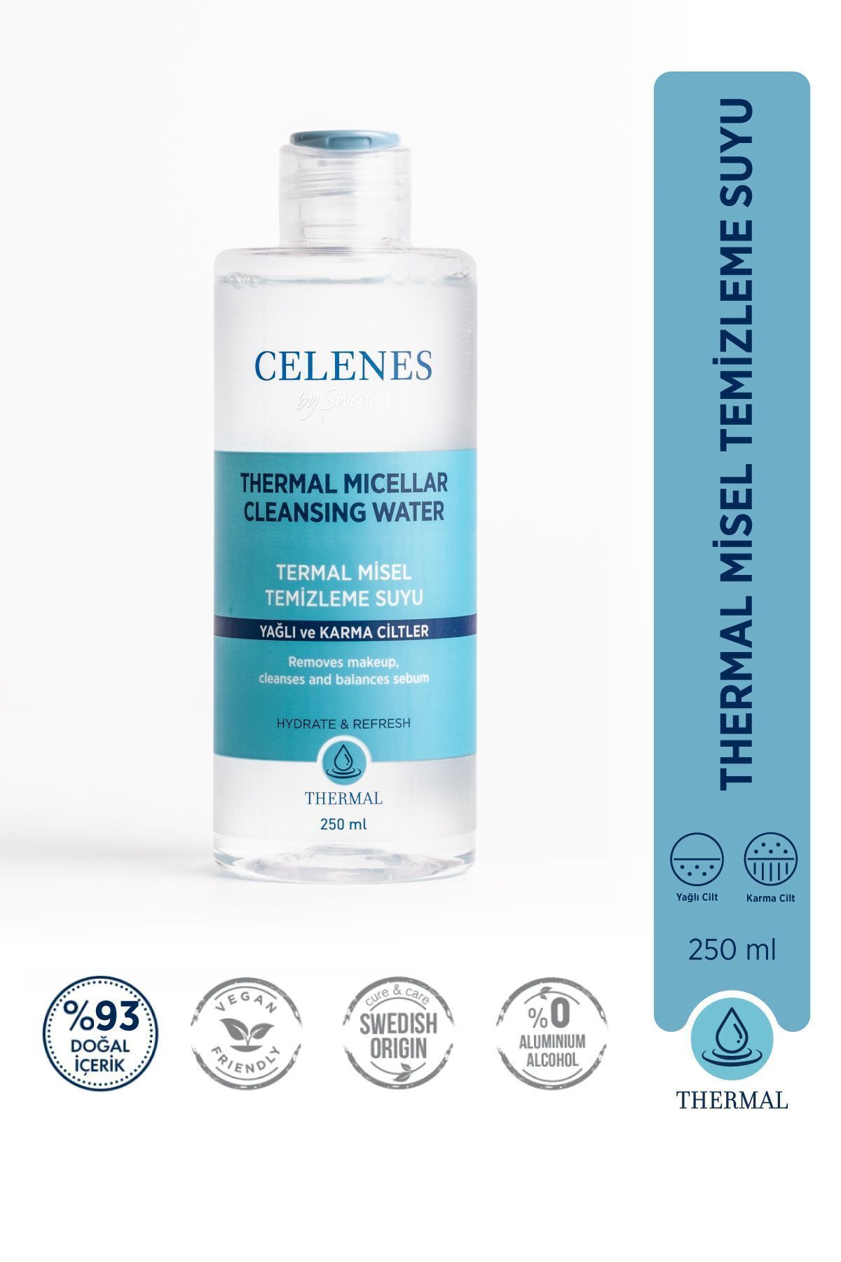 Celenes Nemlendirici Ve Canlandırıcı Thermal Misel Temizleme Suyu Yağlı Ve Karma Ciltler 250 ml — 7350104248031