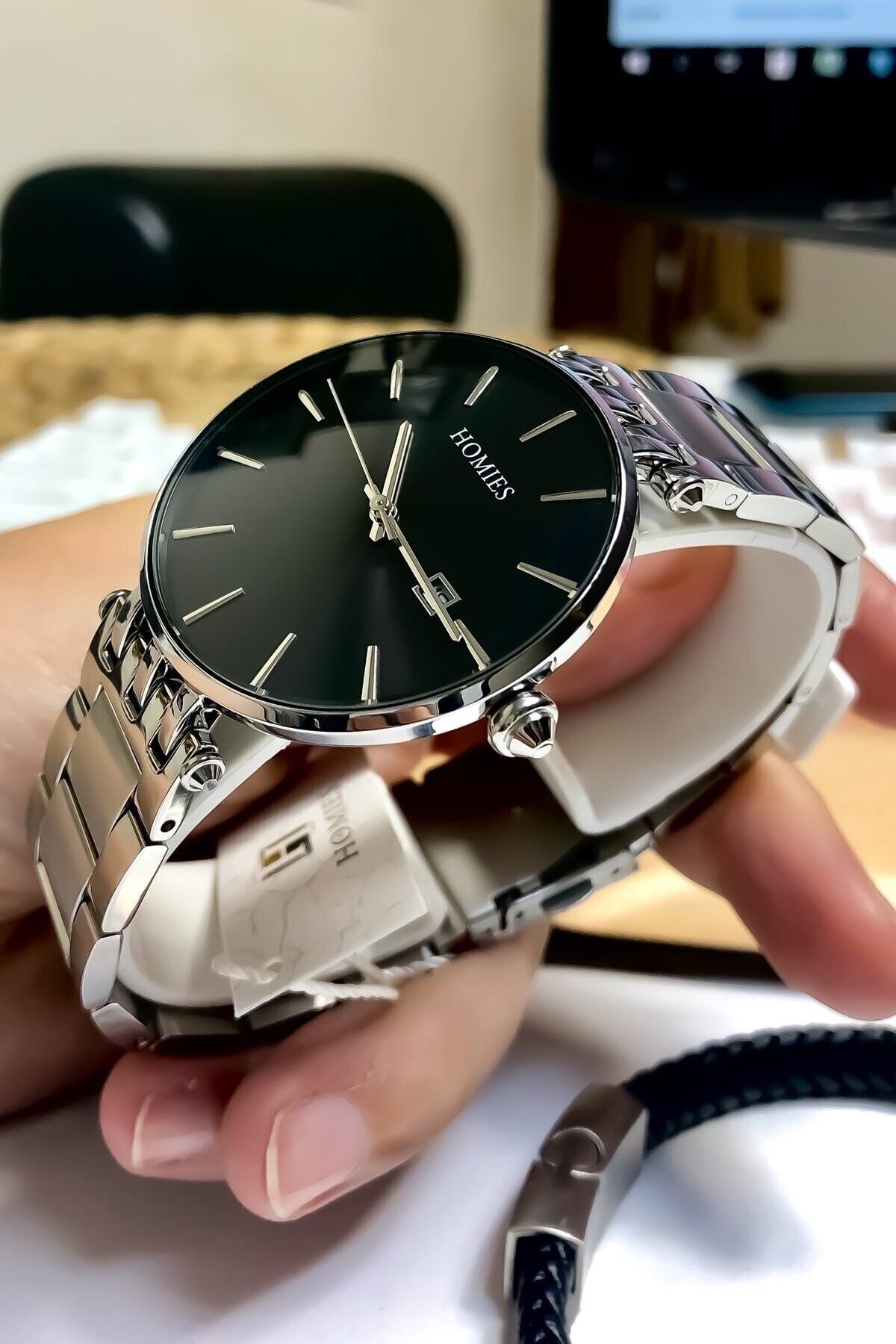 Homies  Erkek Kol Saati Orjinal 2 Yıl Garantili Hediyelik Kutusu