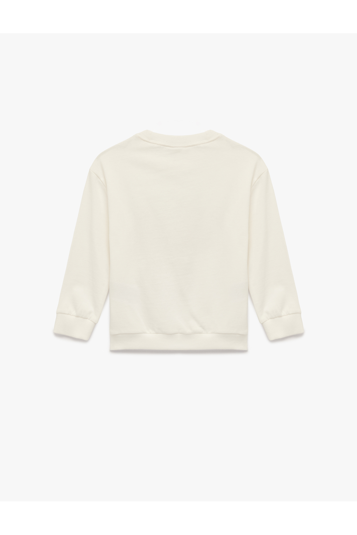 Koton Pamuklu Uzun Kollu Bisiklet Yaka Fiyonk Baskılı Sweatshirt fotoğrafı 3 (önizleme)