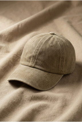 OnMyHead Açık Kahve Yıkamalı Kep