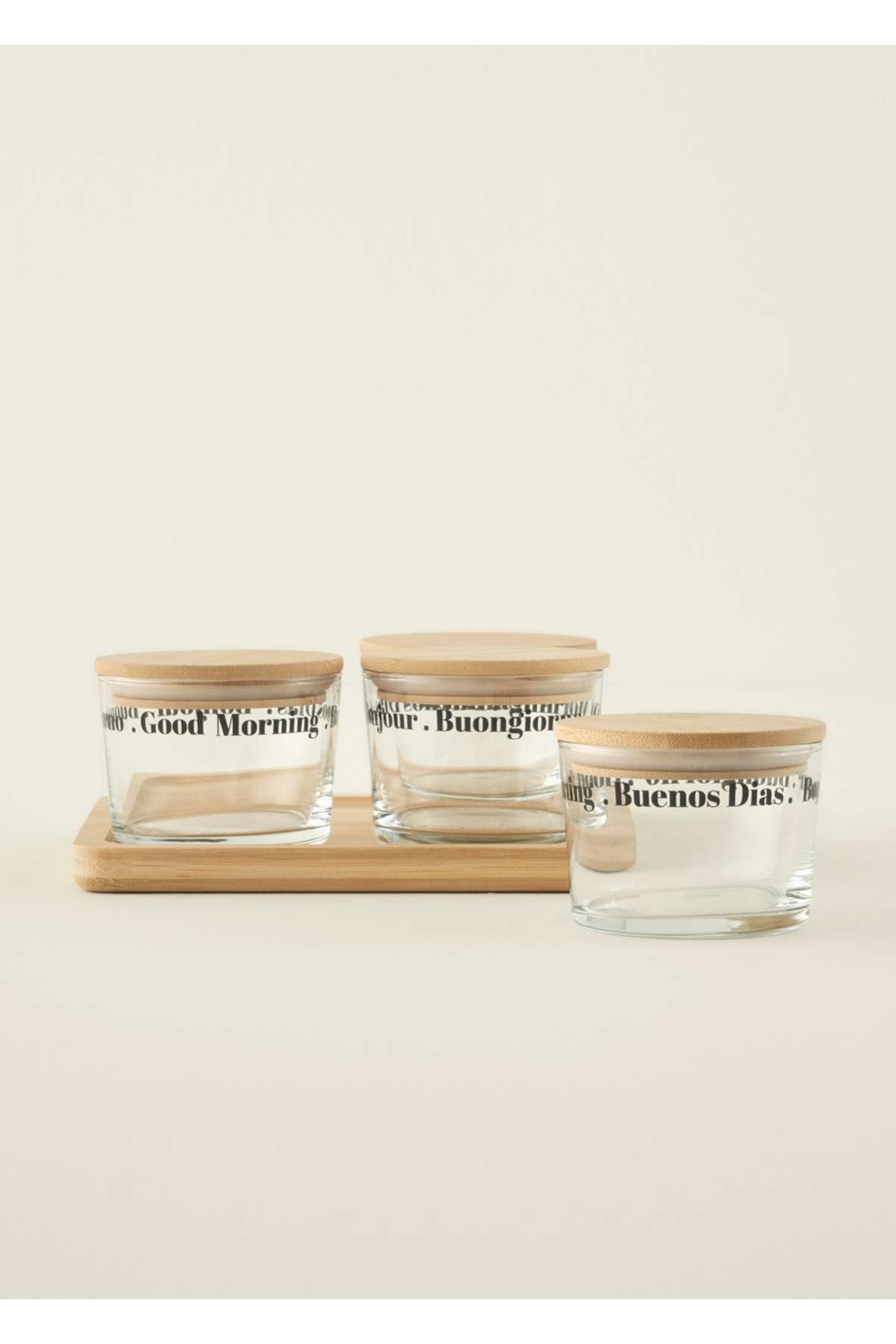 Buongiorno 4-Piece Breakfast Set Black (220 cc)