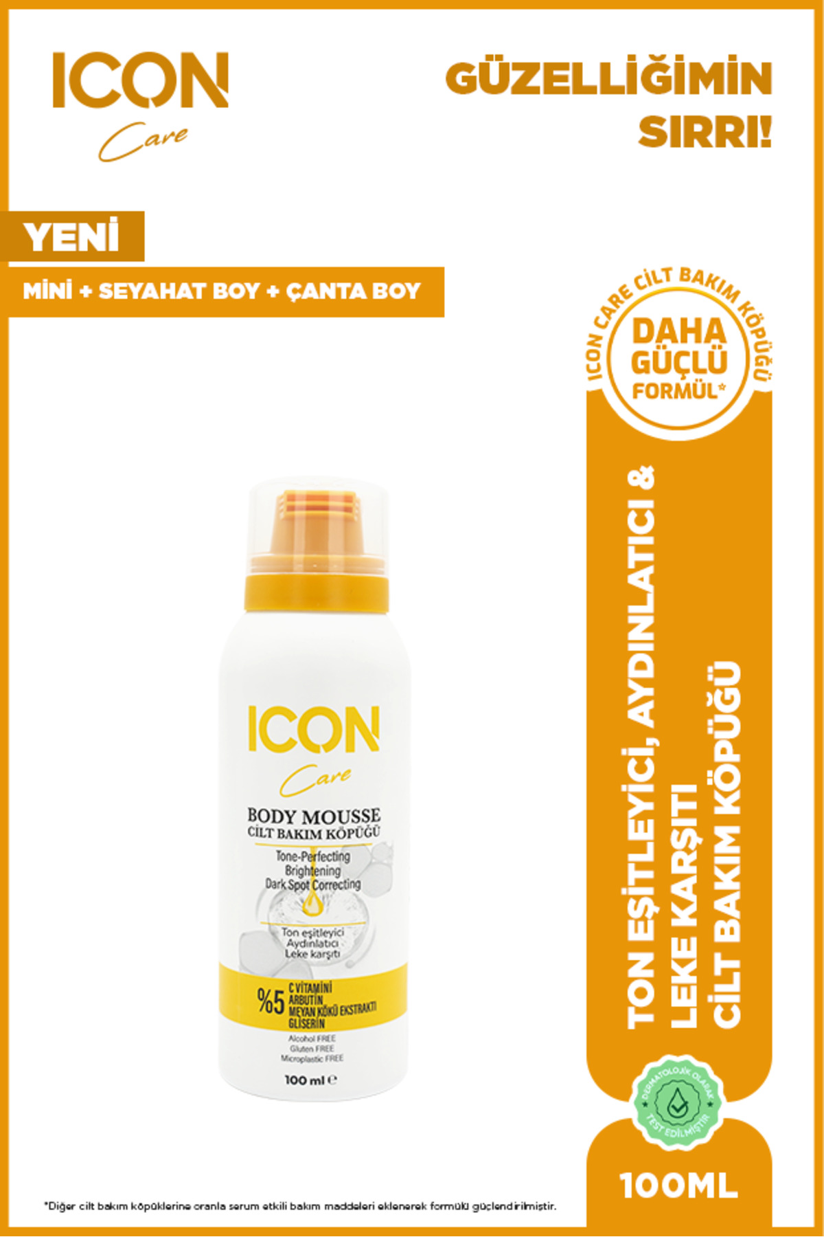 ICON Care Cilt Bakım Köpüğü C Vitaminli- 100 ml- — P-00000889
