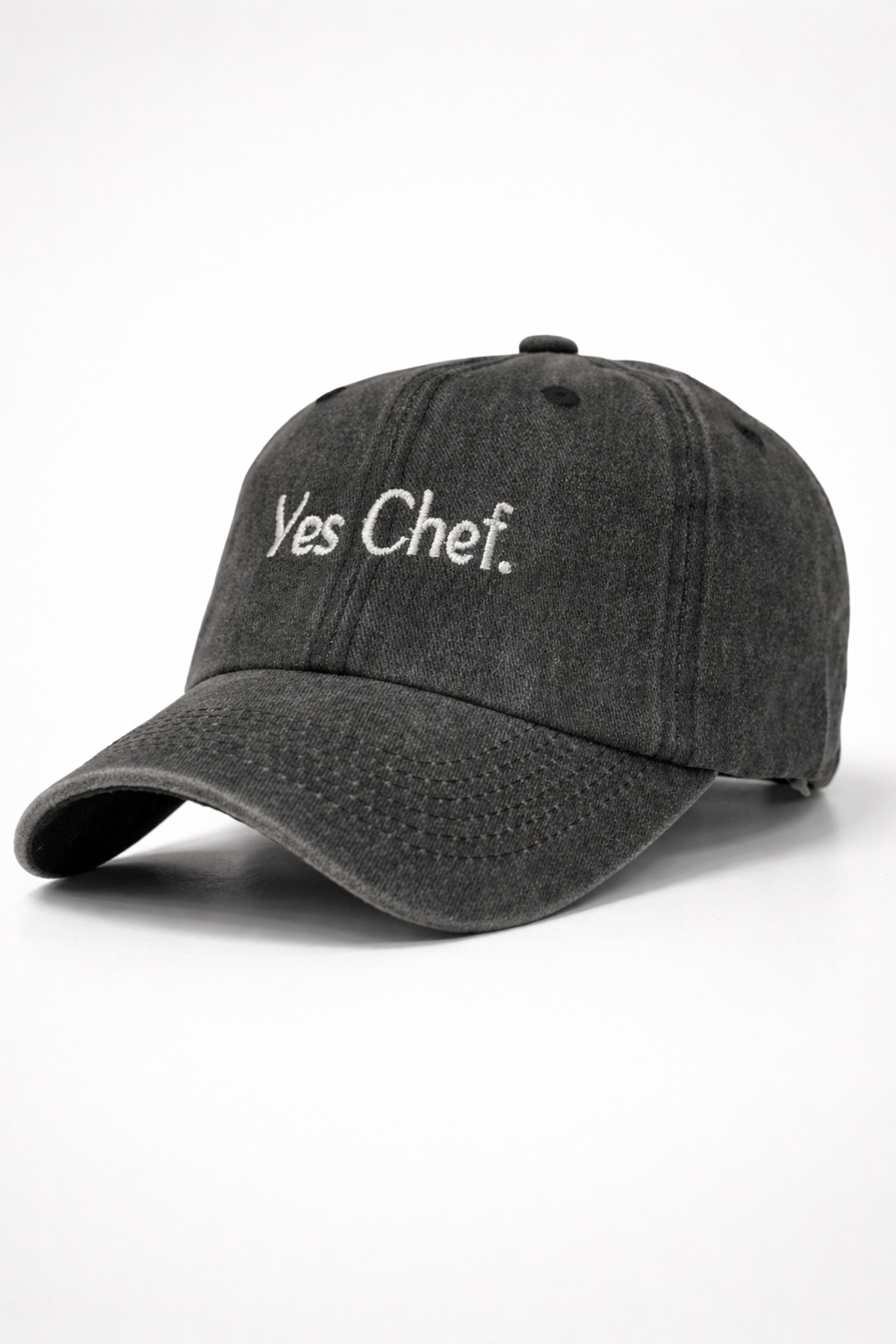 CAP BROS YES CHEF NAKIŞLI ESKİTME KEP ŞAPKA görsel 2