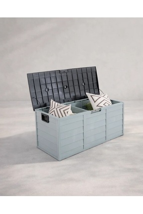 Divona Home Tekerlekli Modern Bahçe Depolama Sandığı(SİYAH KAPAK) ÜRÜN ÖLÇÜLE...