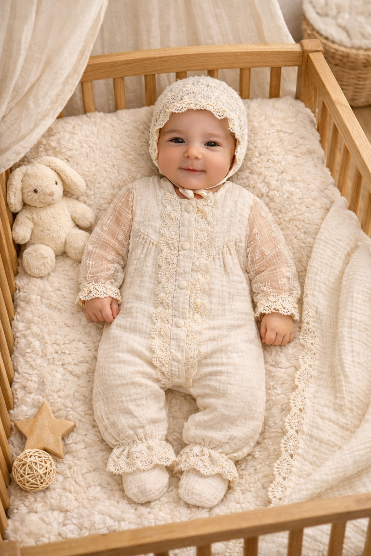 Nahla Premium Muslin Baby Set 3-Piece Breathable Anti-Sweat Summer Fabric Newborn Gift Box