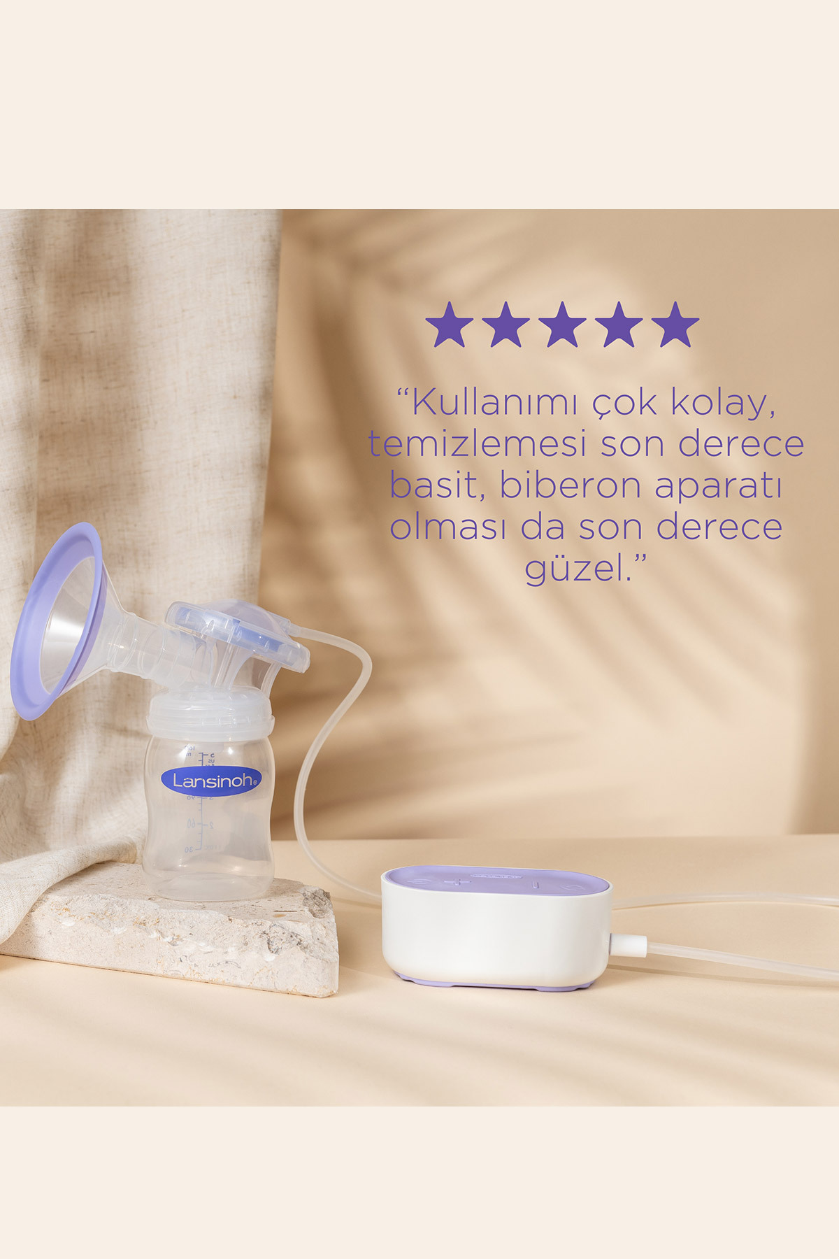 LANSINOH Kompakt Tekli Elektrikli Göğüs Pompası fotoğrafı 6 (önizleme)