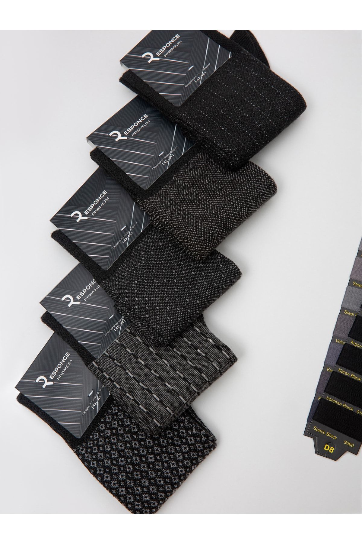 CALLAVI  Dikişsiz Bambu Jakarlı Erkek Kutulu 5 Çift - Görsel 6