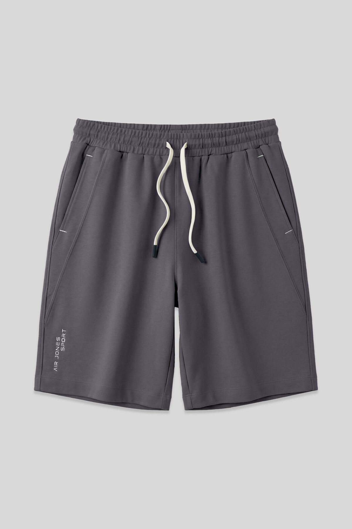 Dark grey Cotton Thick Soft Textured Standard Fit Basic Men's Shorts - 81278