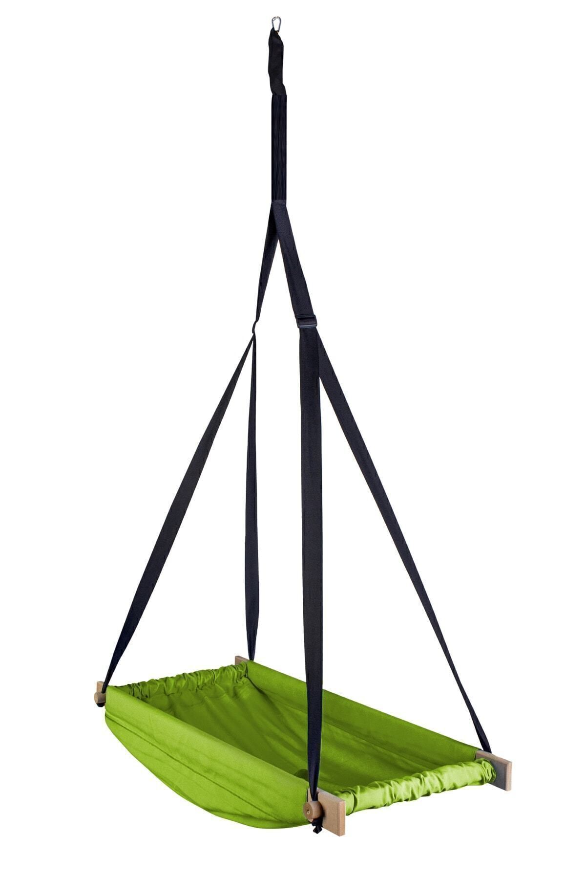 Bundeba Flow Yeşil Ahşap Yaylı Zıpzıp Hamak Beşik Hoppala Tavana Asılan Hamak Salıncak Bebek Yatağı fotoğrafı 5 (önizleme)