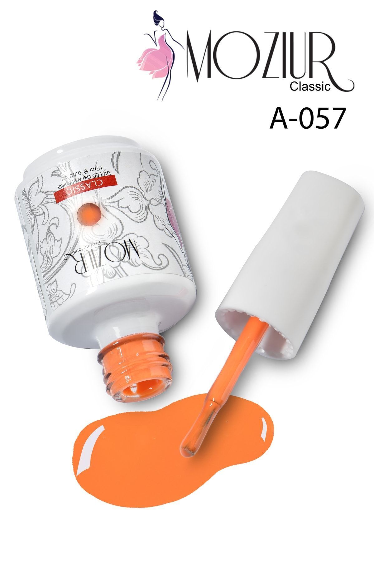 Kalıcı Oje UV Led A057 (TURUNCU SERİSİ) 15ml — نارنجی 8683089006020 — تصویر 3 از 3