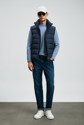 Lufian Santo Spor Jean Erkek Pantolon Straight Fit Mavi