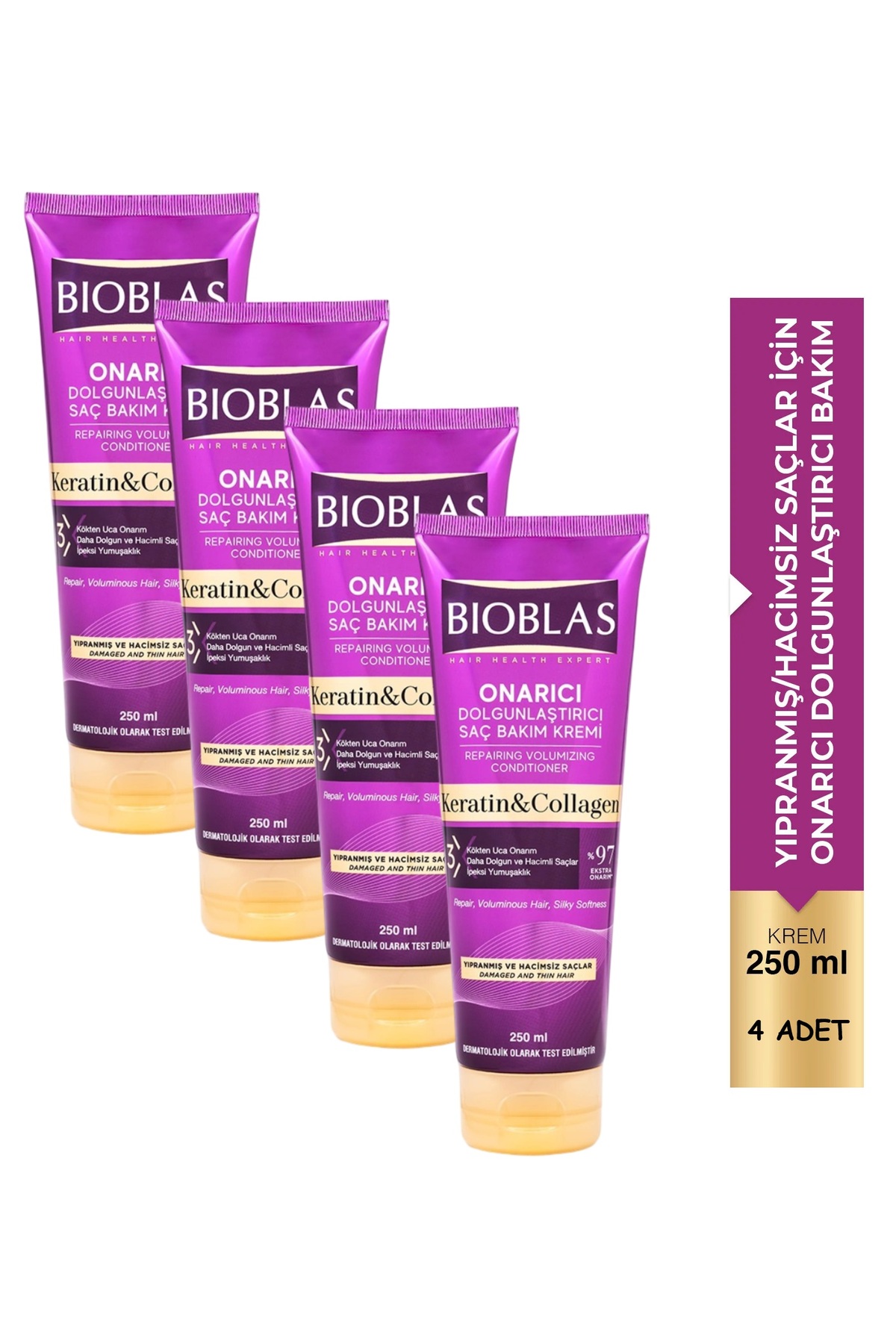 Bioblas بیوبلاس کرم ضد ریزش مو ۲۵۰ میلیلیتری کلاژن و کراتین ۴ در ۱ — TYCSFZ86BN172136943759354