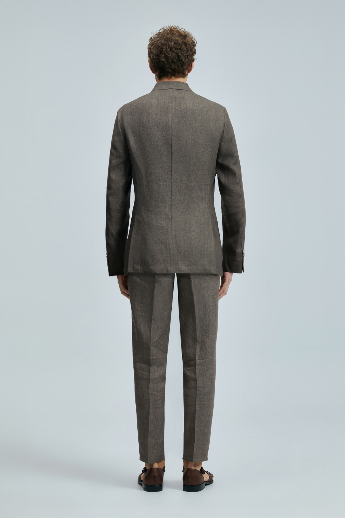 Lufian  Jaques Spor Erkek Blazer Ceket Slim Fit Kahverengi - Görsel 7