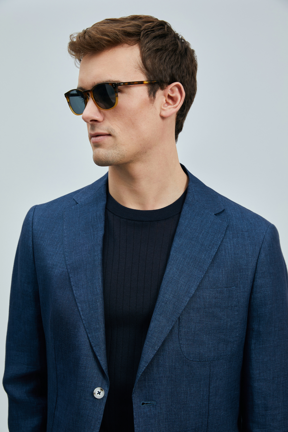 Lufian  Jaques Spor Erkek Blazer Ceket Slim Fit Lacivert - Görsel 5