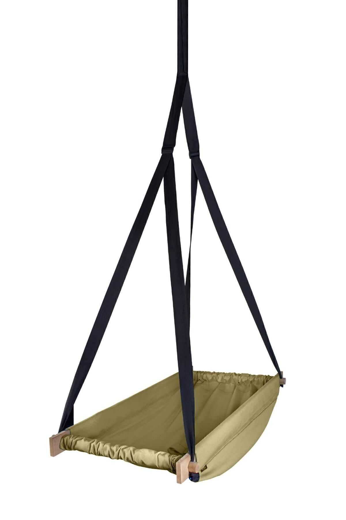 Bundera Flow Kahve Ahşap Yaylı Zıpzıp Hamak Beşik Hoppala Tavana Asılan Hamak Salıncak Bebek Yatağı fotoğrafı 7 (önizleme)