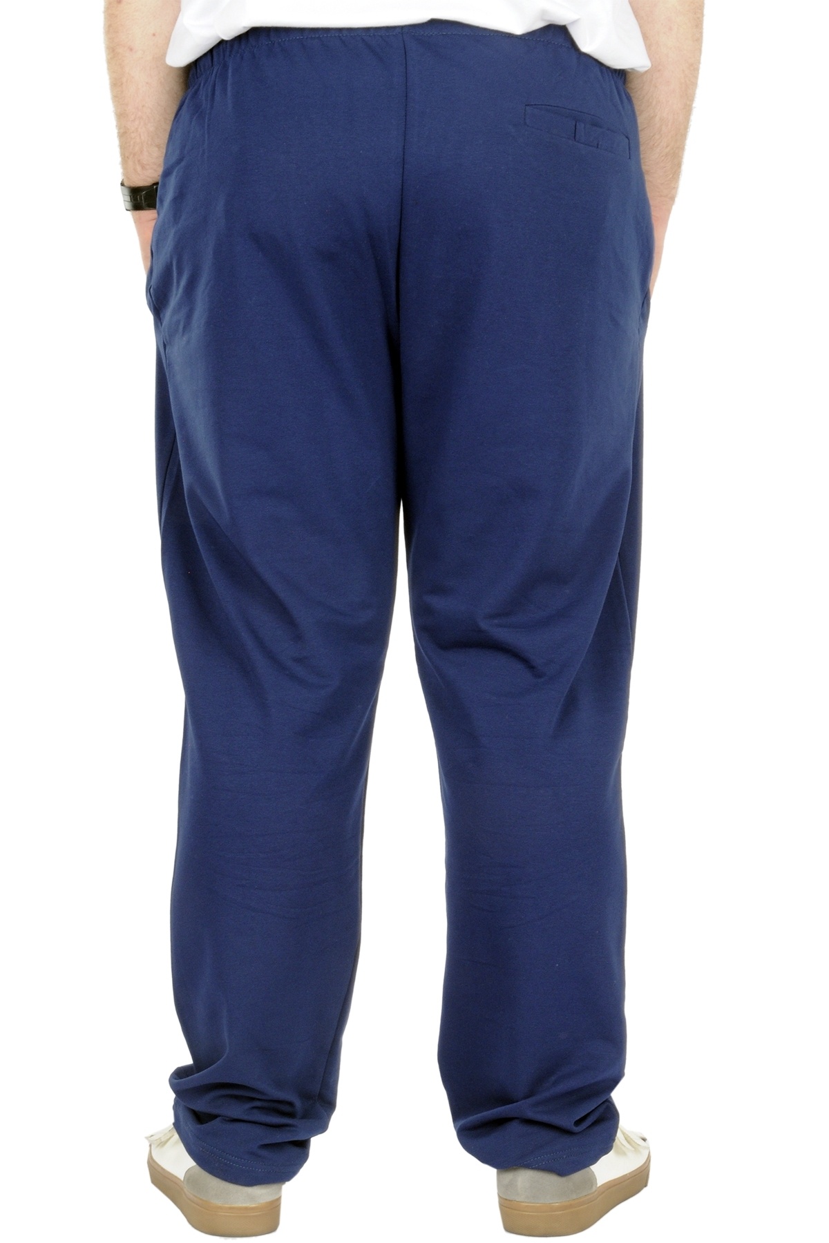 ModeXL Mode XL Büyük Beden Erkek Eşofman Altı Classic 2 İp 11100 İndigo görsel 4
