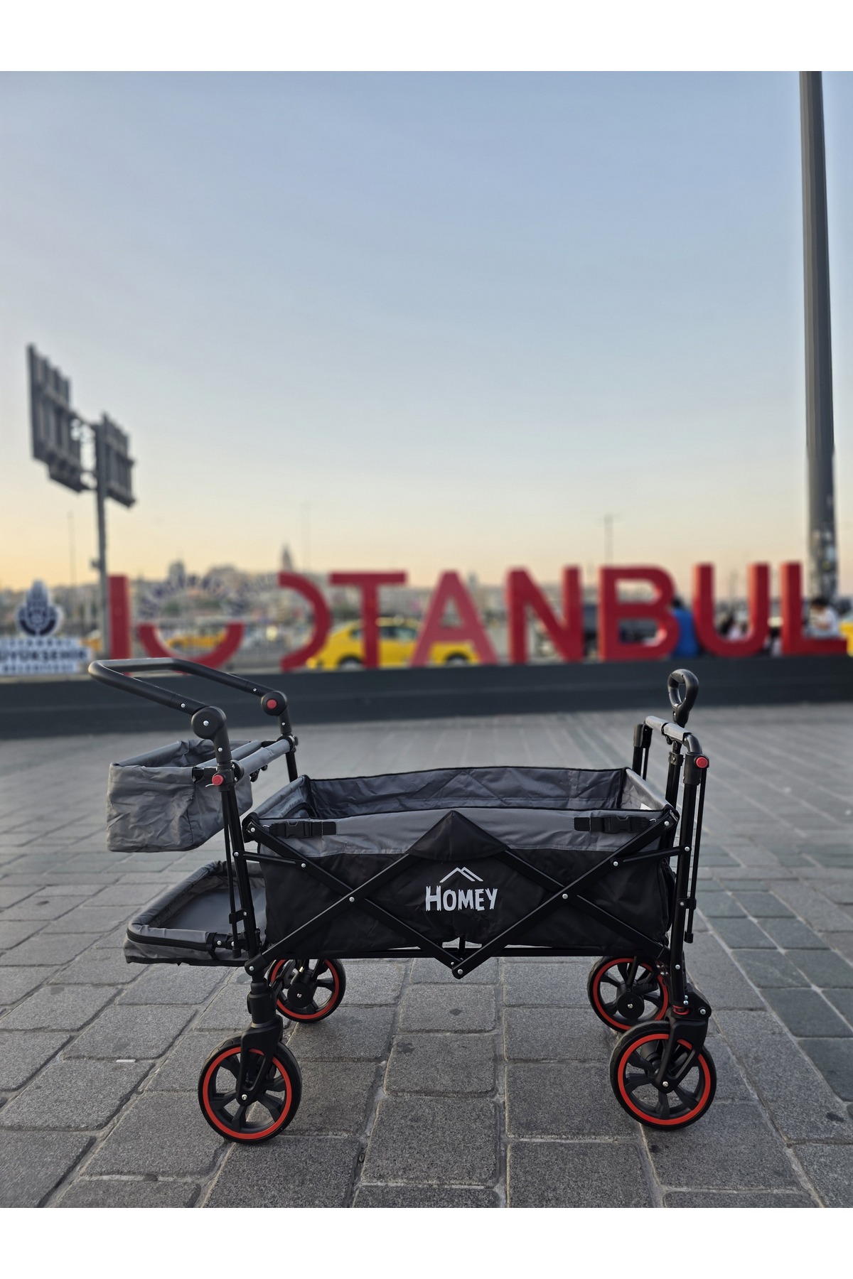 Homey Çift Yönlü Çok Fonksiyonlu Katlanabilir Çocuk, Taşıma ve Bebek Arabası fotoğrafı 3 (önizleme)