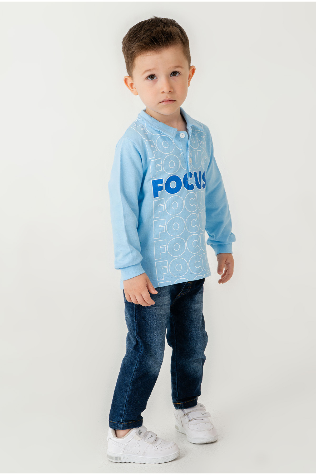 Kidex’s Baby Bebek Polo Kot Pantolonlu Pamuklu Bayram Doğum Günü Düğün Nişan Mevlüt fotoğrafı 3 (önizleme)