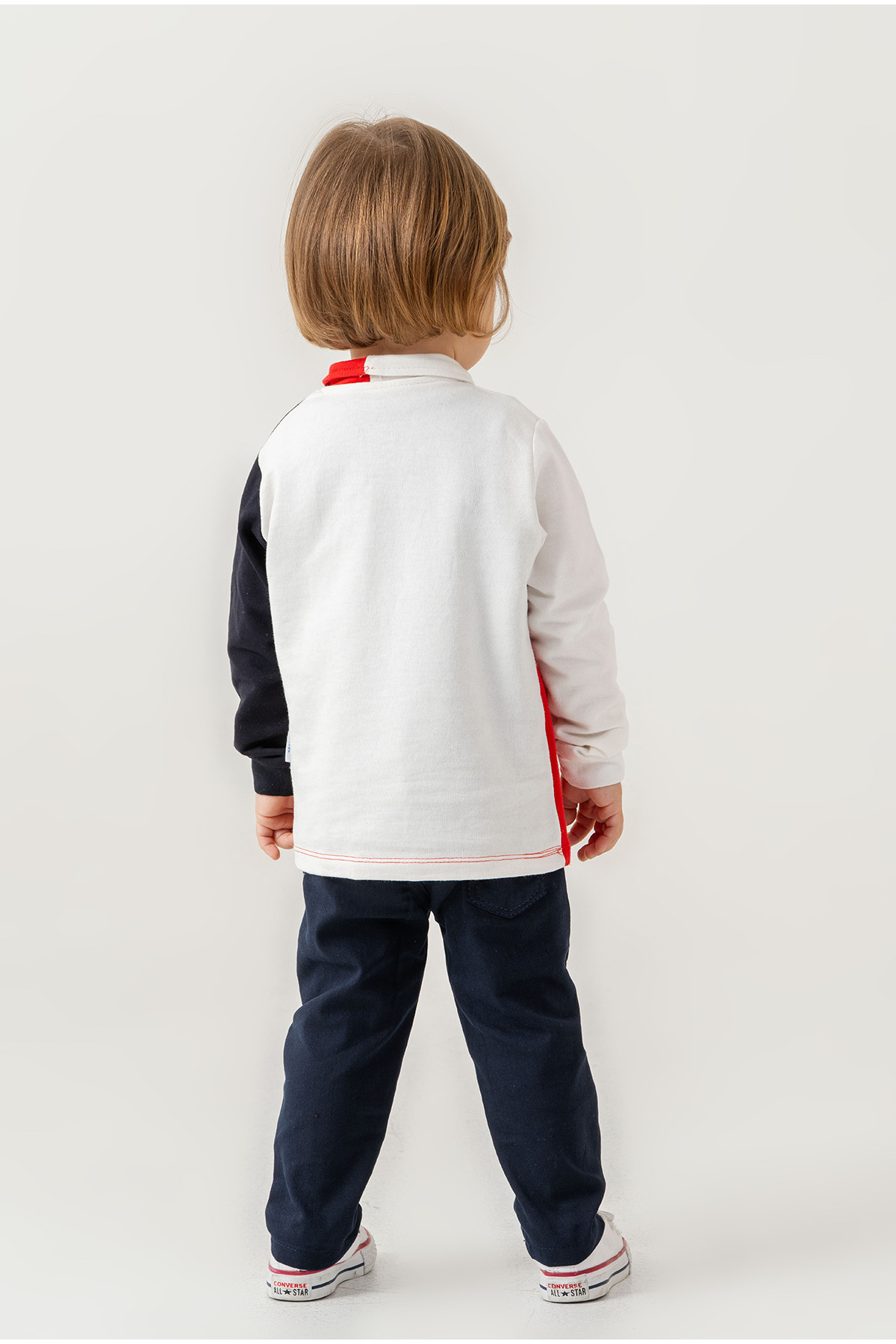 Kidex’s Baby Erkek Bebek Pamuklu Polo Takım Pantolon Üst İkili Takım Düğün Doğum Günü Nişan Nikah Bayram fotoğrafı 3 (önizleme)