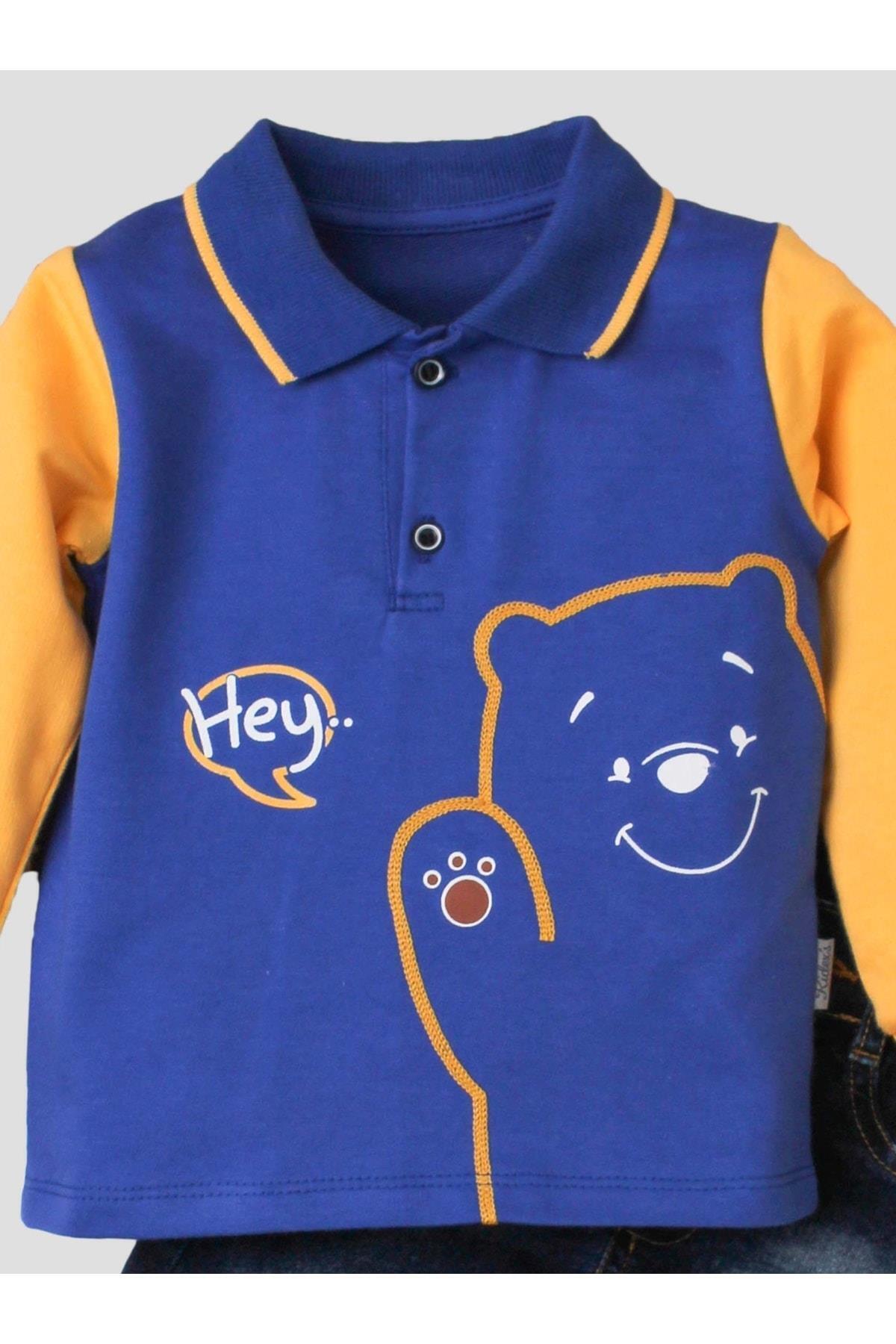 Kidex’s Baby Erkek Bebek Kısa Kollu Gömlek Pantolon Ikili Takım %100 Pamuklu fotoğrafı 7 (önizleme)