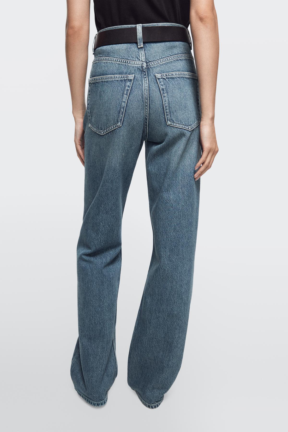 Massimo Dutti  Yüksek bel geniş paça jean - Görsel 3