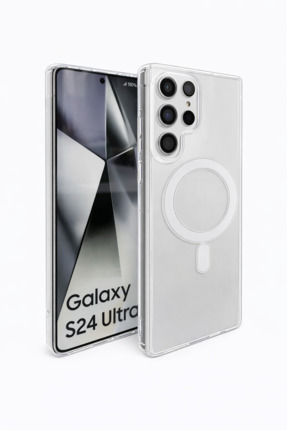 Vissona Samsung Galaxy S24 Ultra Uyumlu Kamera Korumalı Magsafe Wireless Şarj...