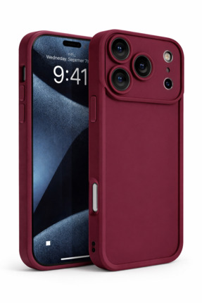 Vissona iPhone 17 PRO Uyumlu Kamera Çıkıntılı Mat Silikon Telefon Kılıfı