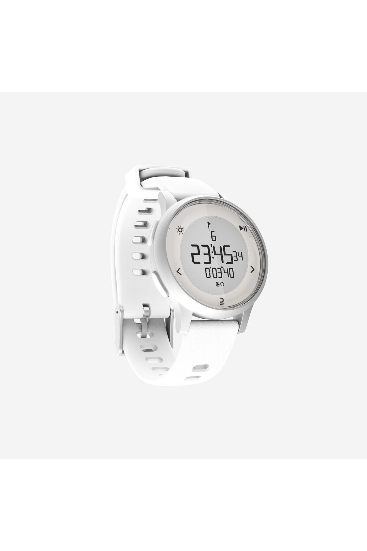 Decathlon Kronometreli Koşu Saati - Beyaz - W500S