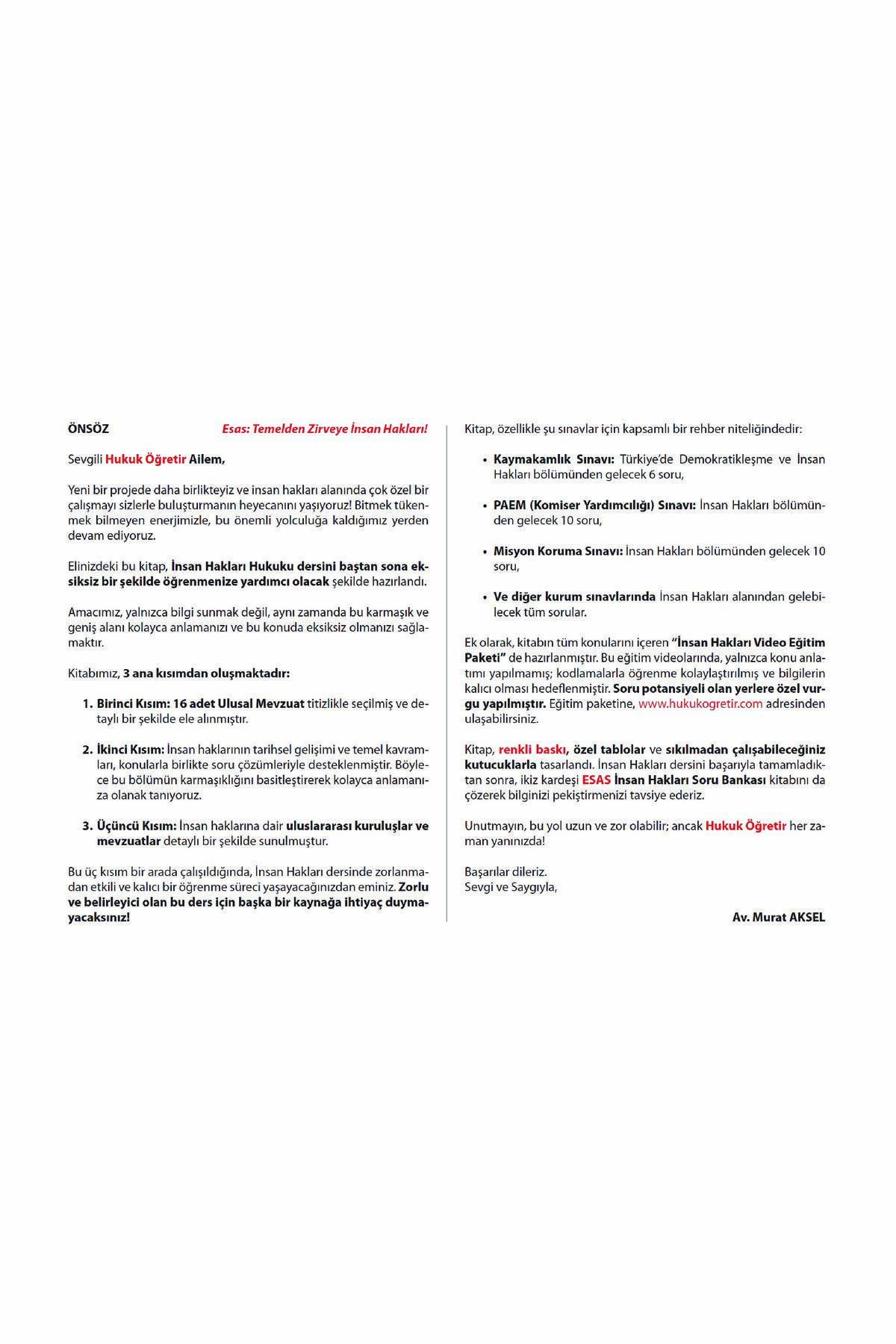 hukuk öğretir 2026 Insan Hakları - Demokratikleşme Ve Insan