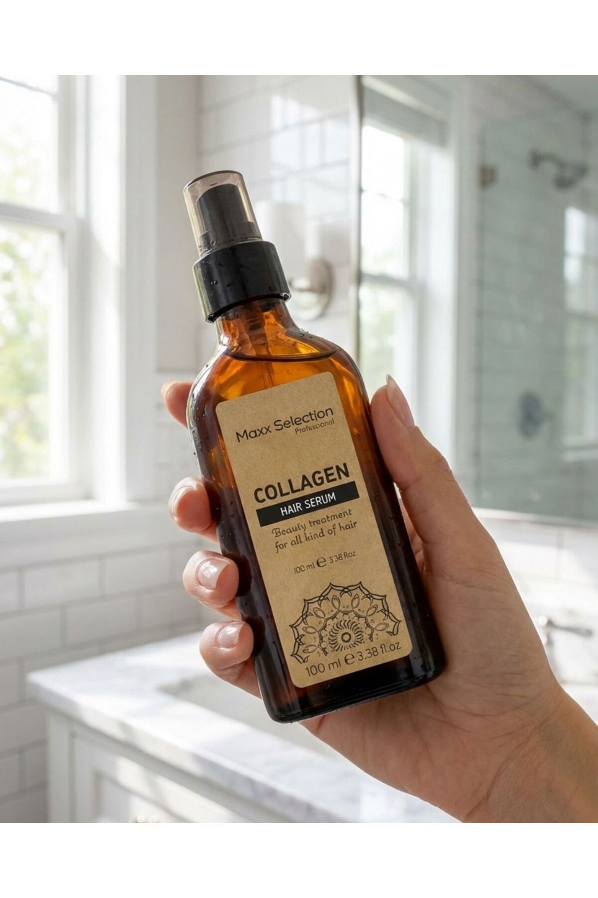 Kolajen Bakım Serumu Saç Uzatıcı Besleyici Onarıcı Dolgunlaştırıcı Collagen Saç Serum ve Yağı 100 ml — AR32 — تصویر 5 از 6