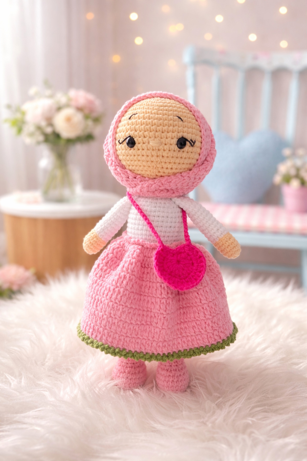 NK GURUMİ Amigurumi Tesettürlü Kız Bebek (25 cm) - Fiyatı, Yorumları