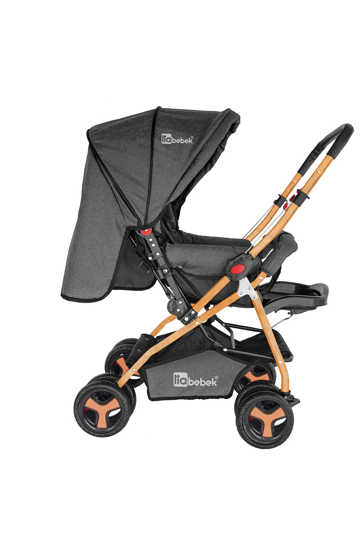 liabebek Enerji Gold Çift Yönlü Bebek Arabası Oyun Çadırı fotoğrafı 7 (önizleme)