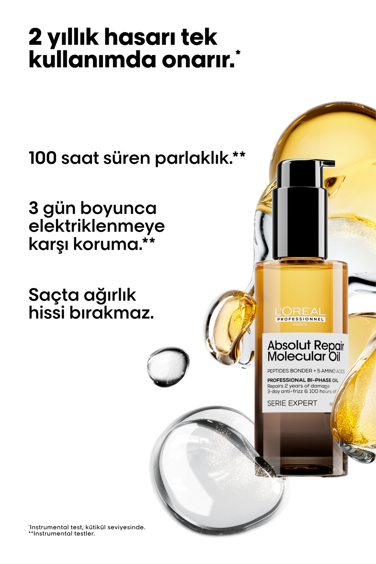 Tüm Yıpranmış Saçlar için Moleküler Onarım ve Parlaklık Sağlayan İkili Saç Bakım Seti — 3474637292423S2 — تصویر 4 از 5
