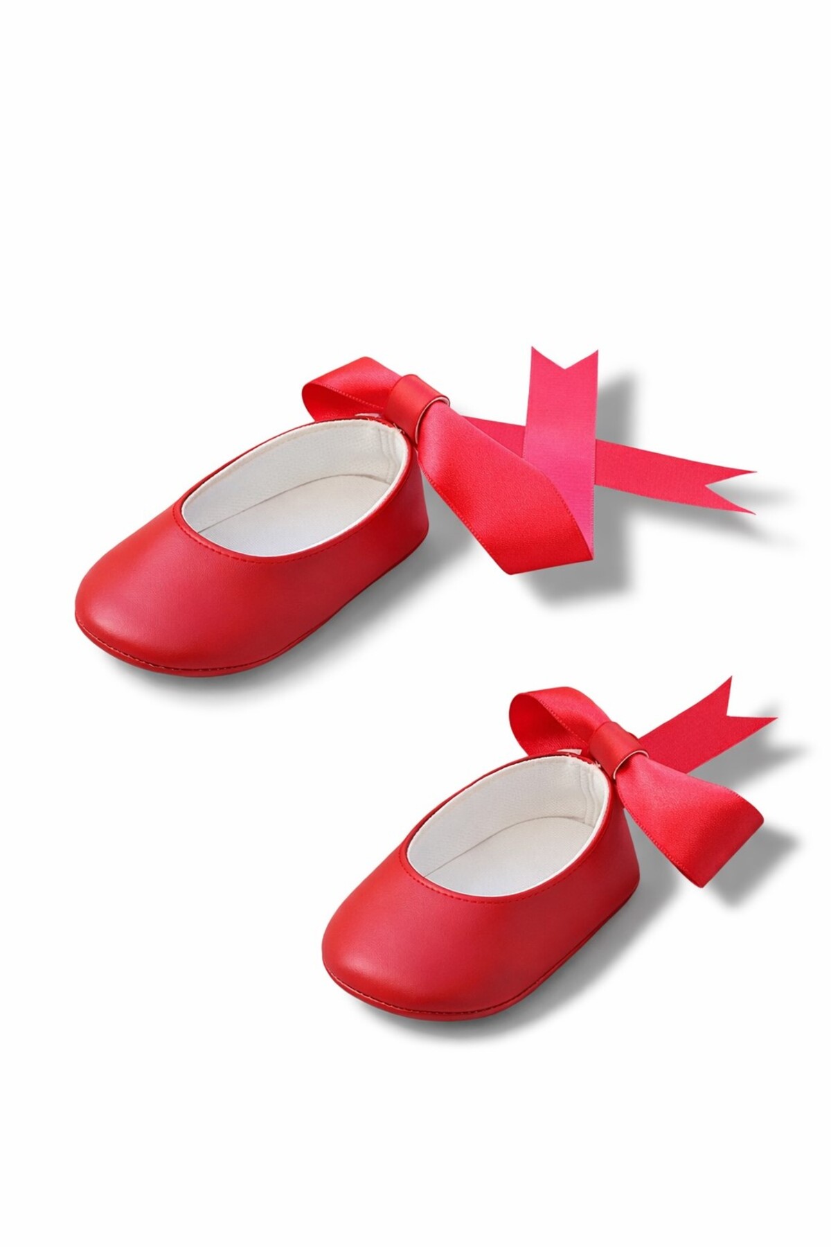 Kindo Baby Kırmzı Yenidoğan Bebek babet Ayakkabı Bebek patiği fotoğrafı 6 (önizleme)
