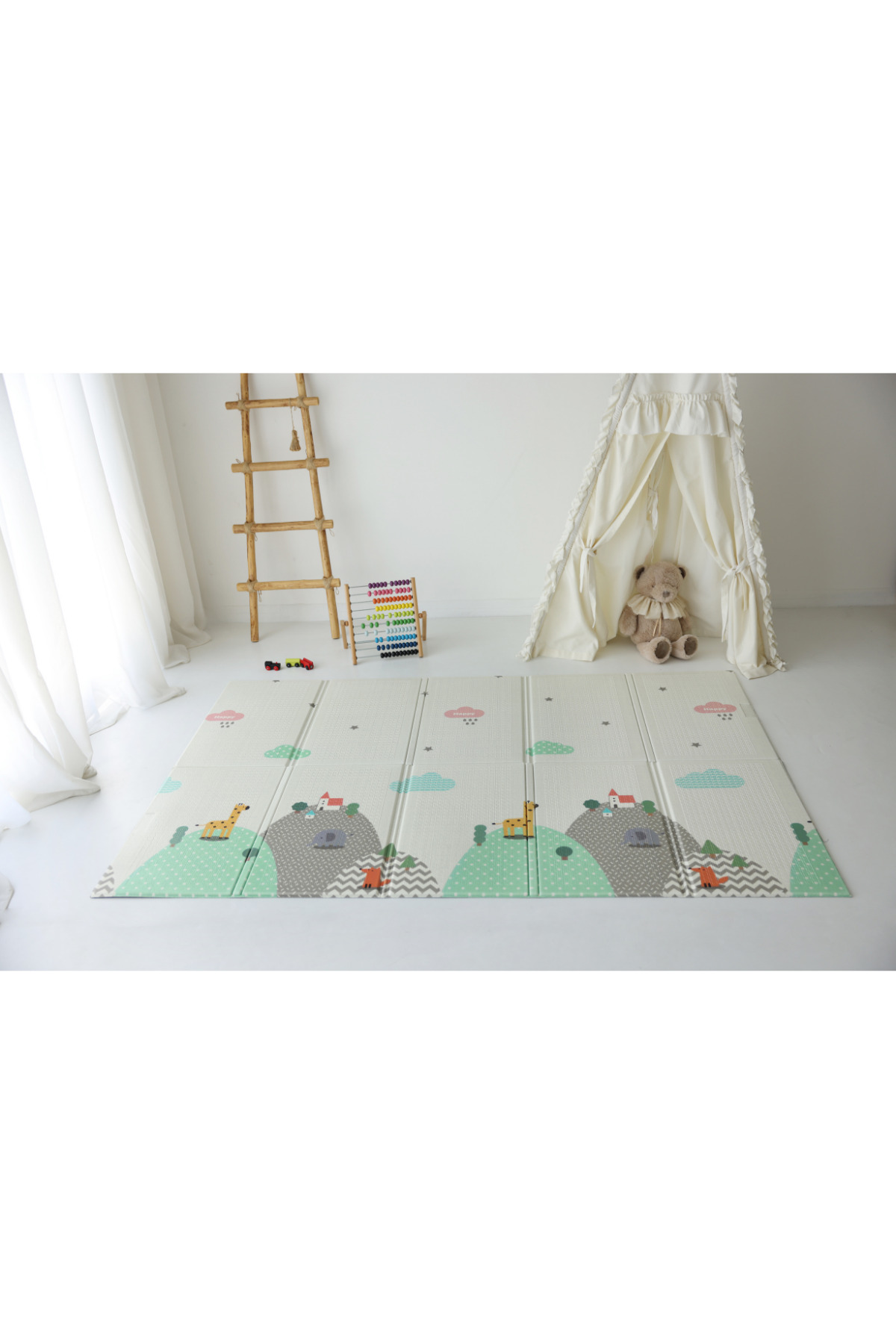 Bebebao Doğa Keşif Yolu ile Minik Kaşifler Gökyüzü ve Dağ Rotaları Katlanabilir Oyun Matı 200x130x1 fotoğrafı 3 (önizleme)