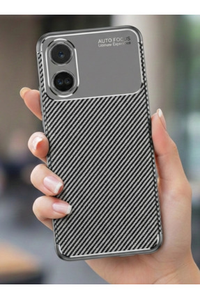 halkhouse Oppo A60 Kılıf Kamera Korumalı Karbon iz Yapman Focus Kapak