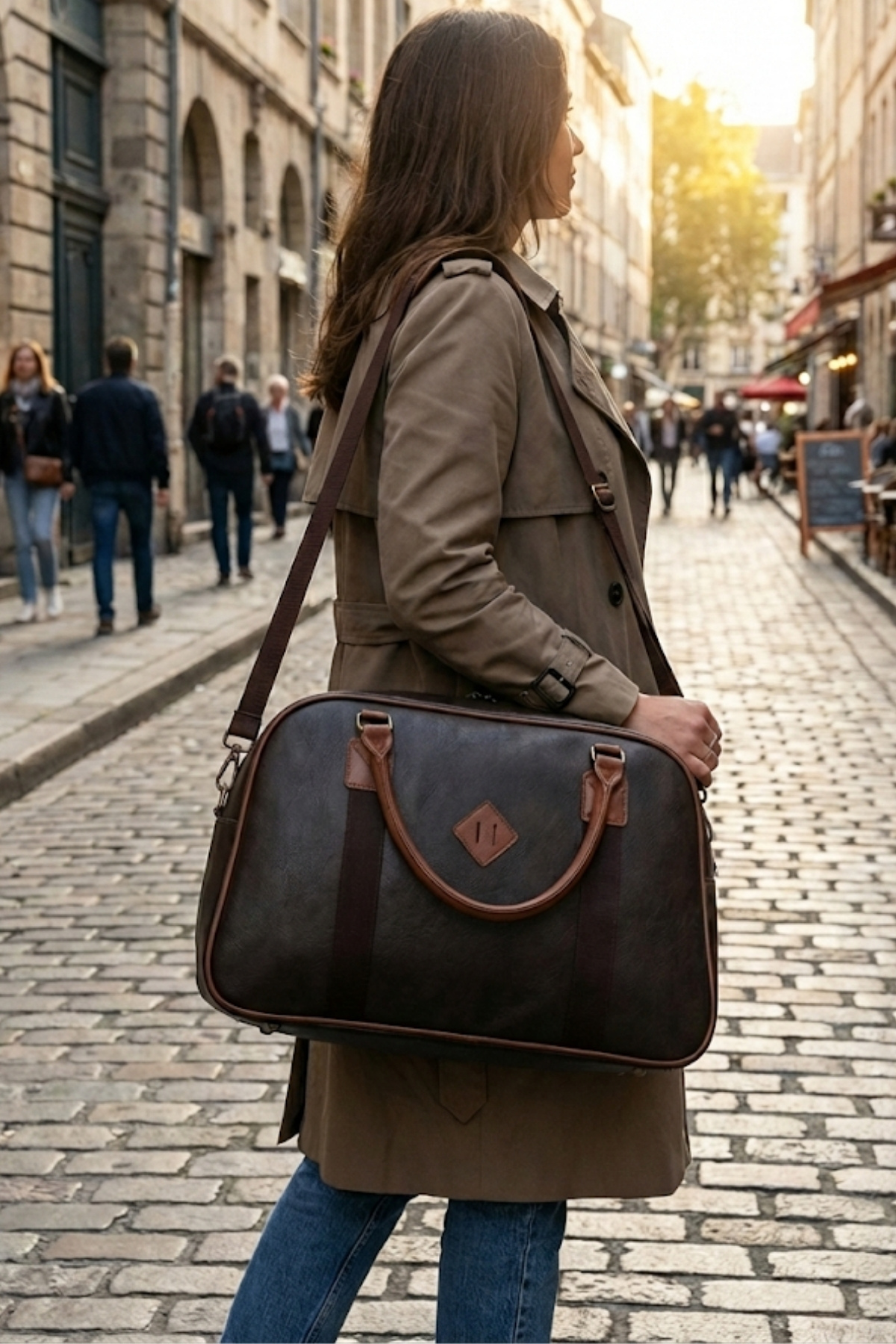 By Hakan  Gk25 Klasik Seyahat Valizi Spor Hastane Çantası El Ve Omuz Annebebek Çantası Kabin Boy Hostes Valiz - Görsel 2