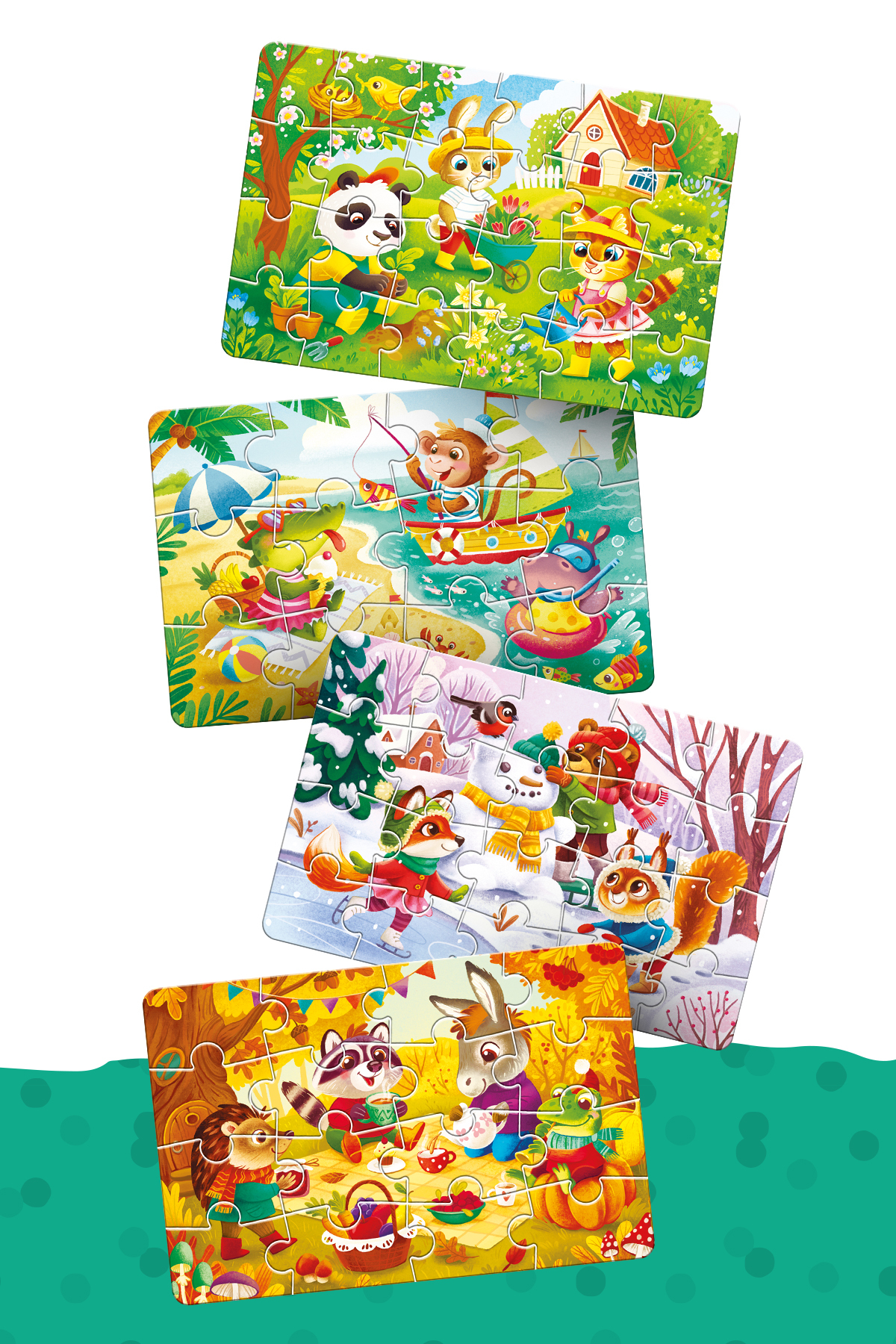 Circle Toys Dört Mevsim Puzzle +24ay , 4 farklı puzzle fotoğrafı 4 (önizleme)