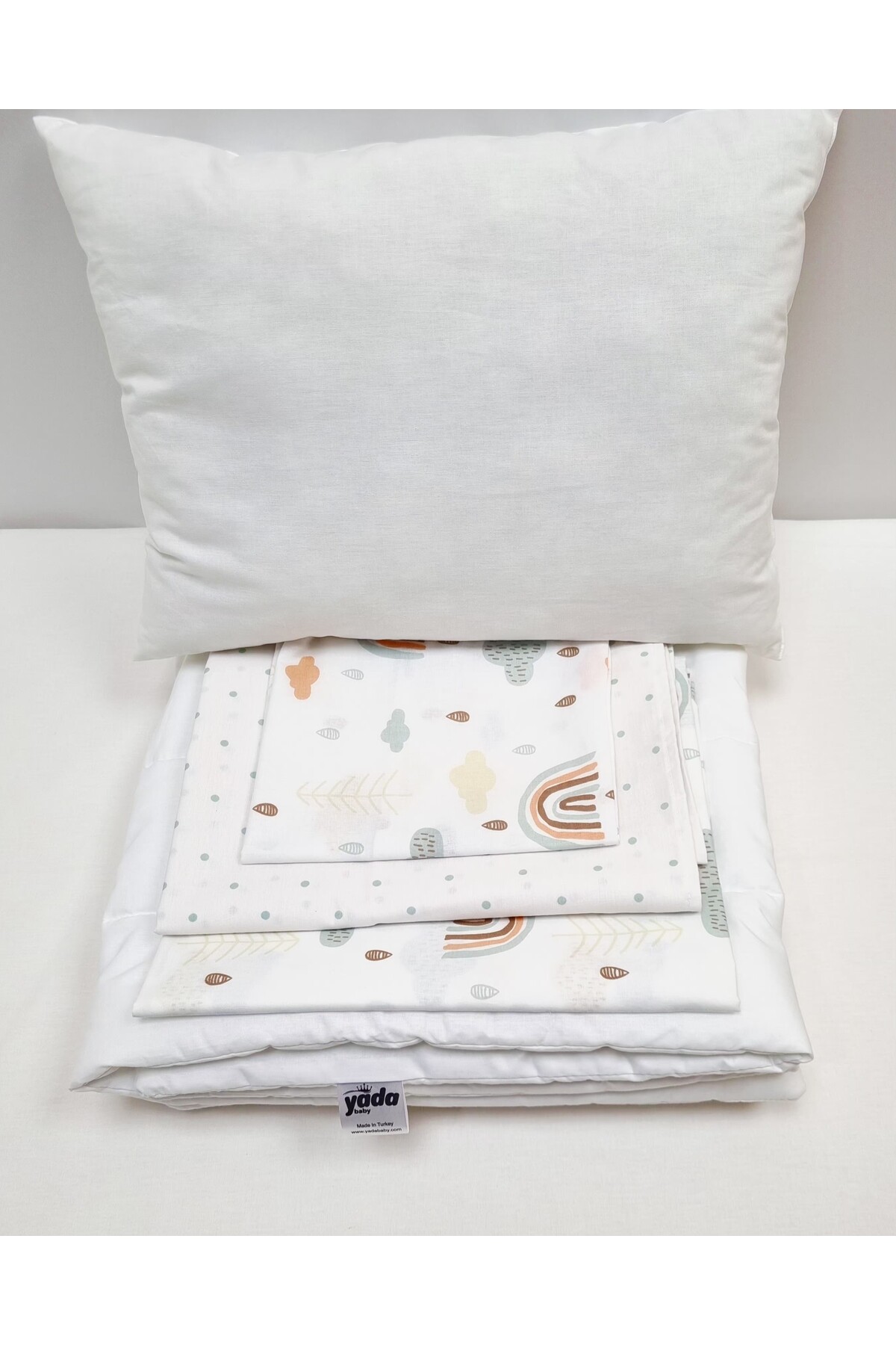 Yada Baby %100 Pamuklu Kumaştan Bebek Park Beşik 5 Parça Yorgan Ve Nevresim Takımı (70 X 120 CM) fotoğrafı 7 (önizleme)