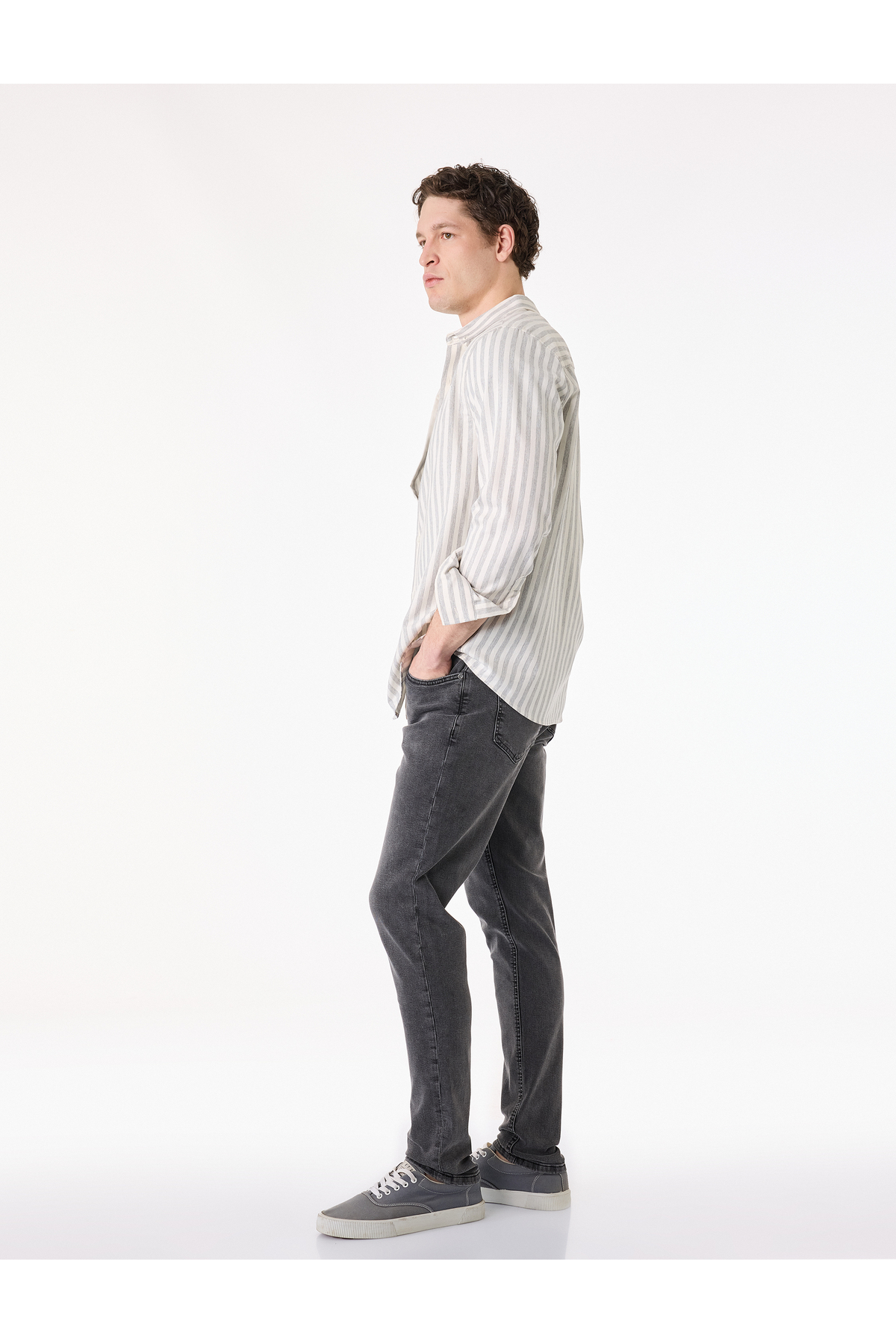Koton Normal Bel Pamuklu Skinny Fit Jean Pantolon - Michael Jean görsel 2