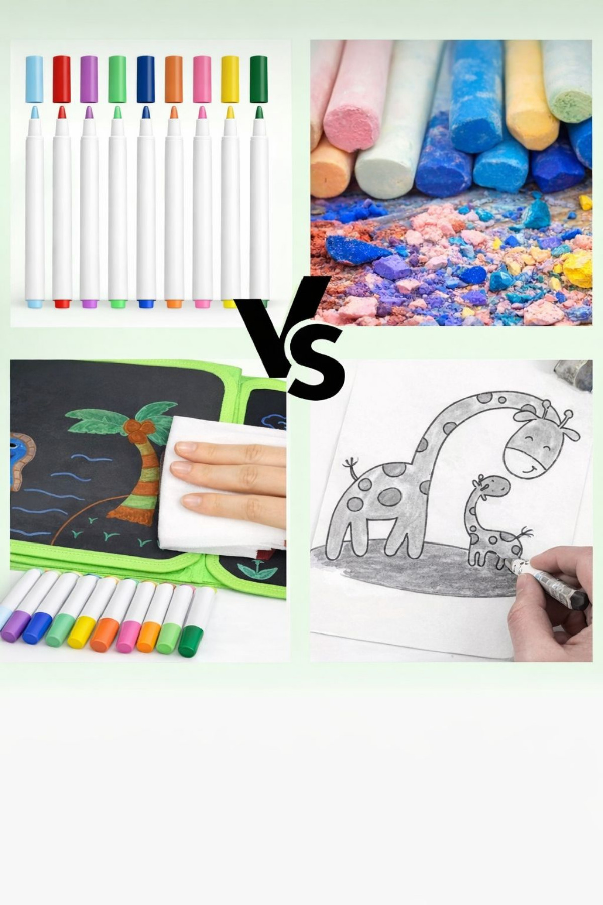 WAPPA Silinebilir Doodle Çizim Defteri / 6 Adet Kalem ve 2 Adet Silme Bezi HEDİYE fotoğrafı 6 (önizleme)