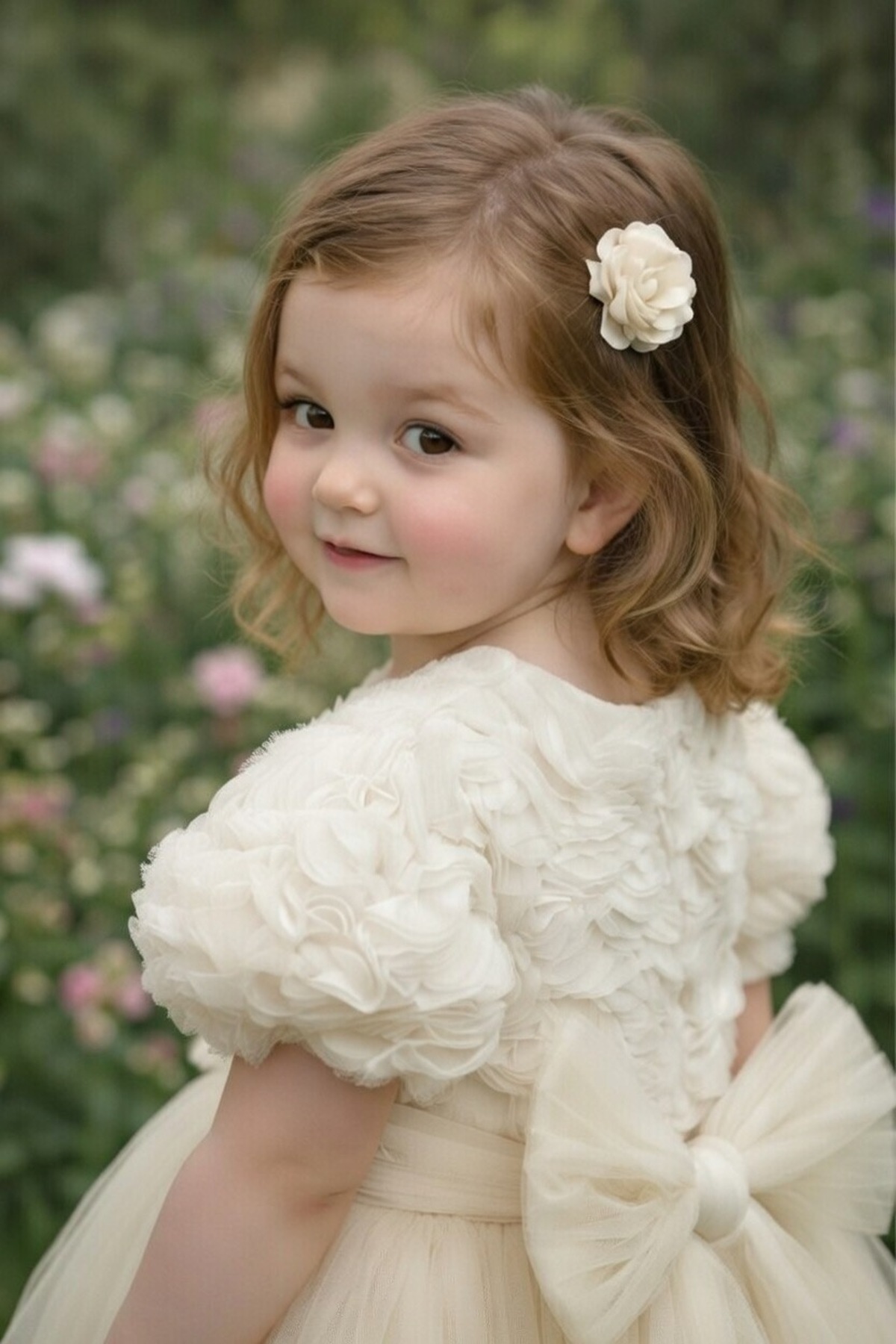 BİLGEN Style KIZ ÇOCUK ELBİSE KISA KOL PARTY DOĞUM GÜNÜ ELBİSE PAMUKLU fotoğrafı 4 (önizleme)