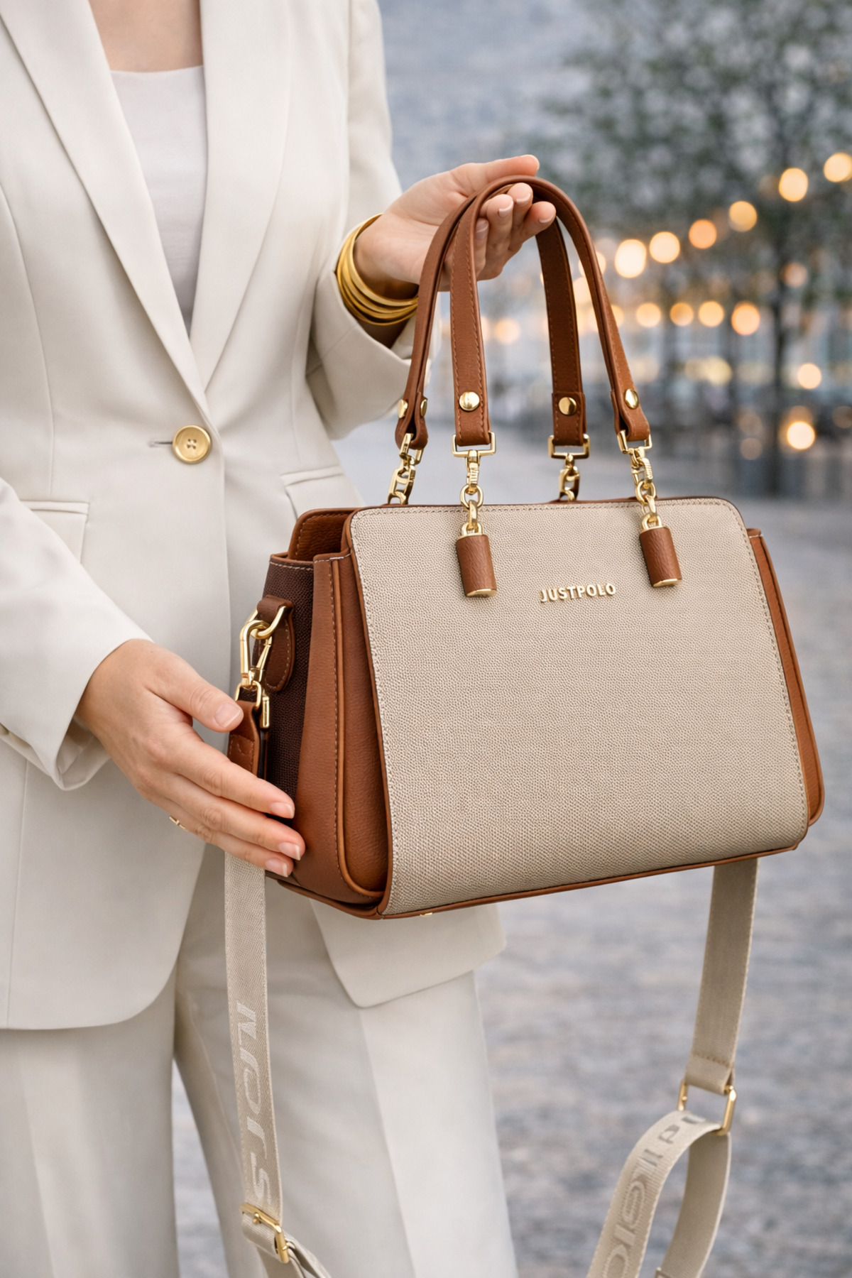 POLO BAG just polo orijinal kadın el ve omuz çantası görsel 8