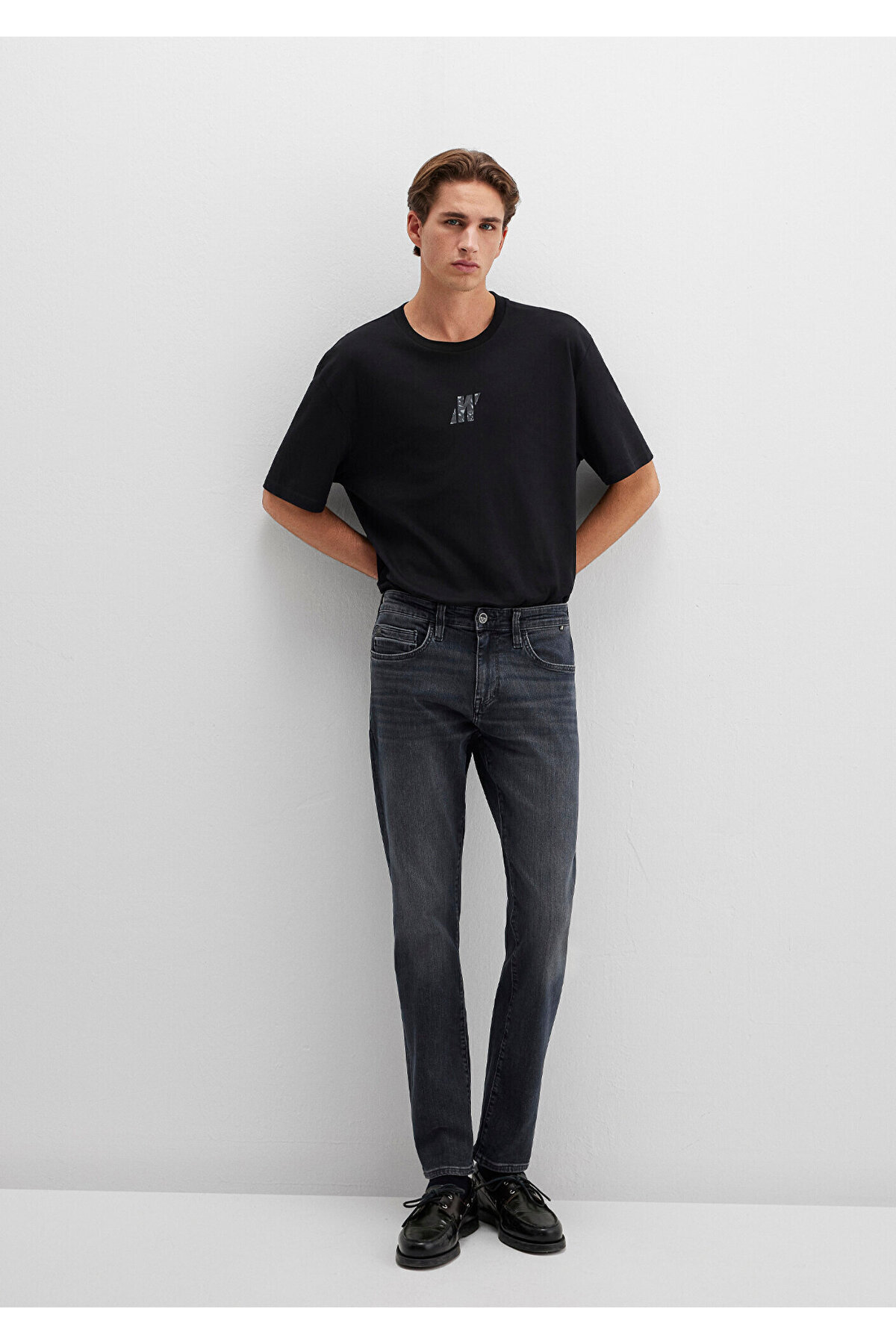 ماوی دمپایی مردانه جیک اسلیم مدل M0042286535 دودی